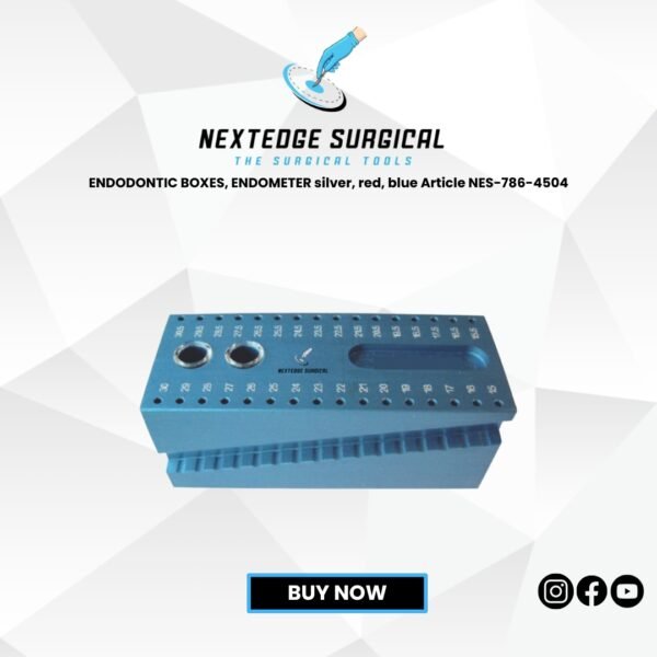 ENDODONTIC BOXES, ENDOMETER silver, red, blue Article NES-786-4504
