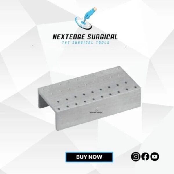 Aluminium canal instruments holder inio Article NES-786-4475