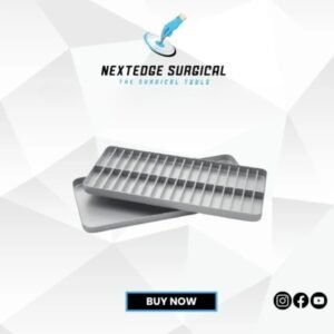 Aluminium endodontic tray complete with lid. Article NES-786-4524