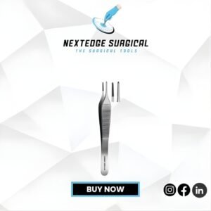 Adson Carbide Tipped Tissue Forceps Serrated Carbide Tips Article NES-786-1311