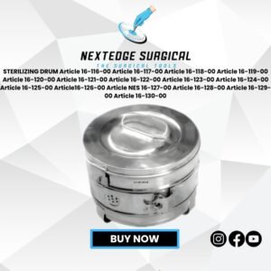 STERILIZING DRUM Article 16-116-00 Article 16-117-00 Article 16-118-00 Article 16-119-00 Article 16-120-00 Article 16-121-00 Article 16-122-00 Article 16-123-00 Article 16-124-00 Article 16-125-00 Article16-126-00 Article NES 16-127-00 Article 16-128-00 Article 16-129-00 Article 16-130-00