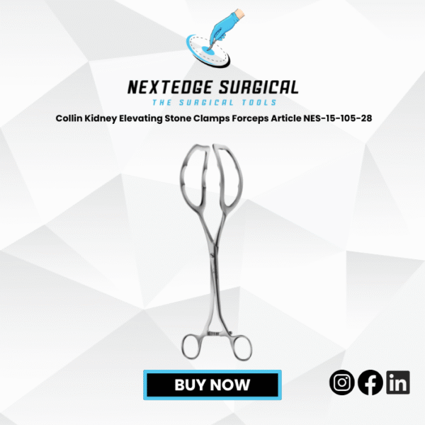 Collin Kidney Elevating Stone Clamps Forceps Article NES-15-105-28