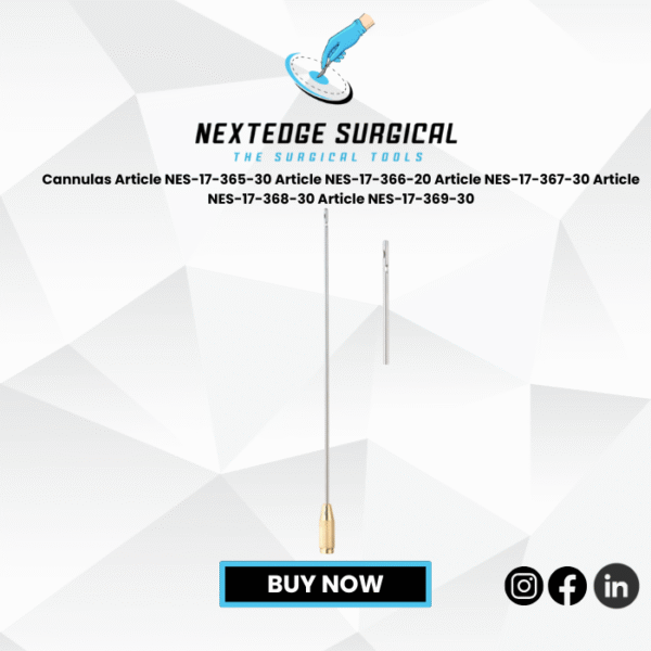 Cannulas Article NES-17-365-30 Article NES-17-366-20 Article NES-17-367-30 Article NES-17-368-30 Article NES-17-369-30