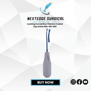 Luxating Curved Blue Titanium Coated Tips Article NES-786-1051