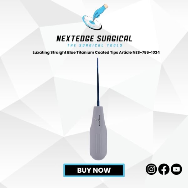 Luxating Straight Blue Titanium Coated Tips Article NES-786-1024