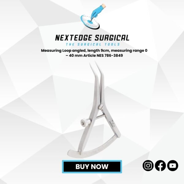 Measuring Loop angled, length 9cm, measuring range 0 – 40 mm Article NES 786-3849