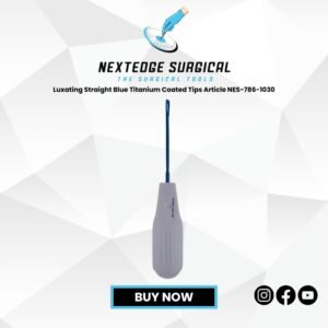 Luxating Straight Blue Titanium Coated Tips Article NES-786-1030