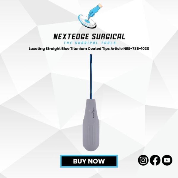Luxating Straight Blue Titanium Coated Tips Article NES-786-1030
