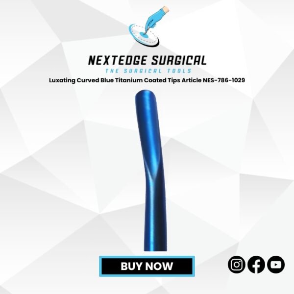 Luxating Curved Blue Titanium Coated Tips Article NES-786-1029
