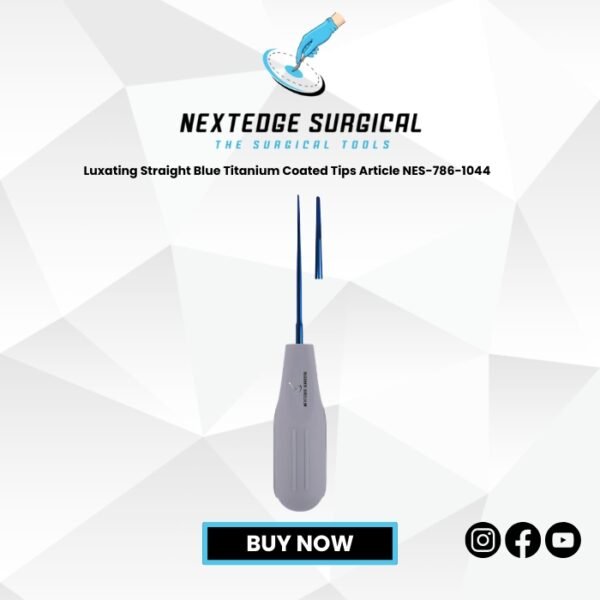 Luxating Straight Blue Titanium Coated Tips Article NES-786-1044