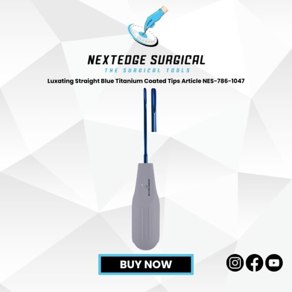 Luxating Straight Blue Titanium Coated Tips Article NES-786-1047