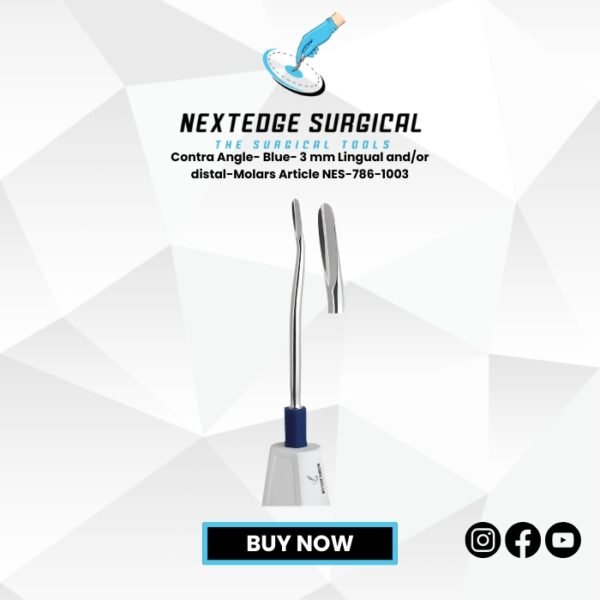 Contra Angle- Blue- 3 mm Lingual and/or distal-Molars Article NES-786-1003