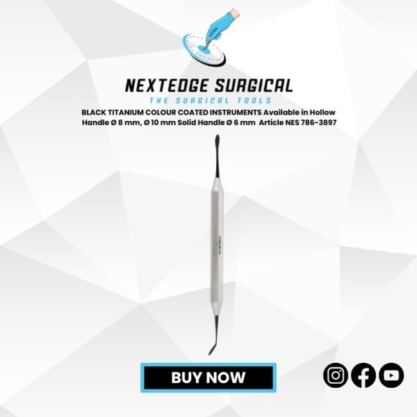 BLACK TITANIUM COLOUR COATED INSTRUMENTS Available in Hollow Handle Ø 8 mm, Ø 10 mm Solid Handle Ø 6 mm  Article NES 786-3897
