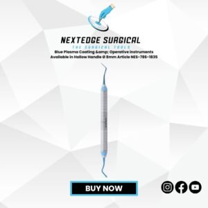 Blue Plasma Coating & Operative instruments Available in Hollow Handle Ø 8mm Article NES-786-1835