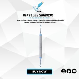 Blue Plasma Coating & Operative instruments Available in Hollow Handle Ø 8mm Article NES-786-1833