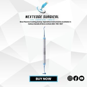 Blue Plasma Coating & Operative instruments Available in Hollow Handle Ø 8mm Article NES-786-1827