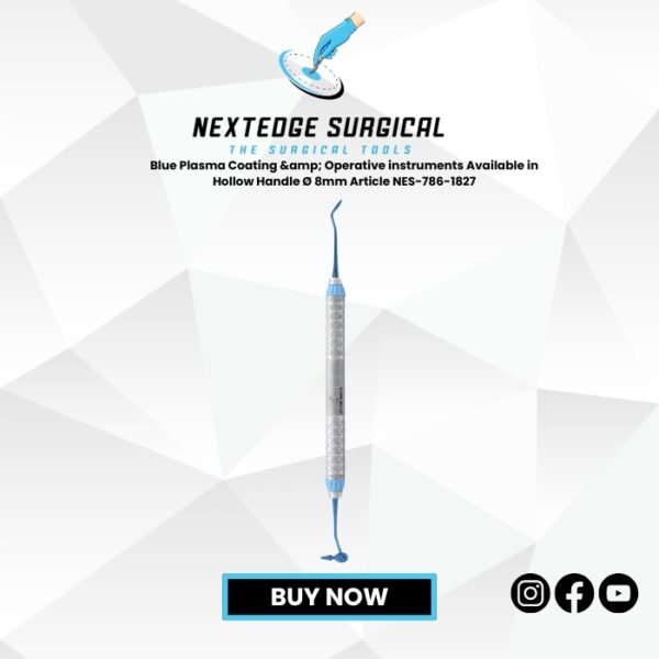 Blue Plasma Coating & Operative instruments Available in Hollow Handle Ø 8mm Article NES-786-1827