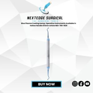 Blue Plasma Coating & Operative instruments Available in Hollow Handle Ø 8mm Article NES-786-1826