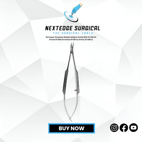 Barraquer-Troutman Needle Holders Article NES-07-285-10 Article 07-286-10 Article 07-287-11 Article 07-288-11