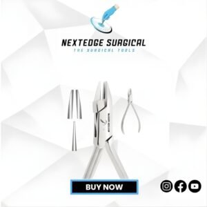 Aderer Plier For the manufacturing of appliances and activation of wires for wires up to .030″ .fine tip and up to .036″ mean tip. Article NES-786-3664