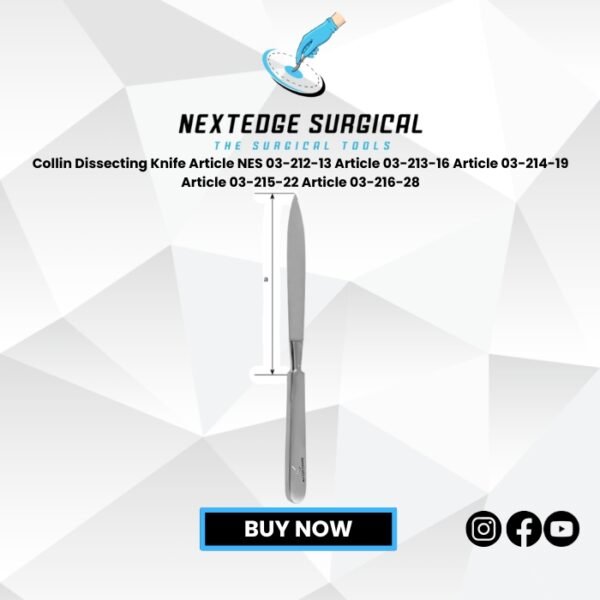 Collin Dissecting Knife Article NES 03-212-13 Article 03-213-16 Article 03-214-19 Article 03-215-22 Article 03-216-28