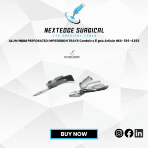 ALUMINIUM PERFORATED IMPRESSION TRAYS Contains 11 pcs Article NES-786-4388