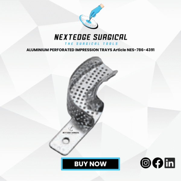 ALUMINIUM PERFORATED IMPRESSION TRAYS Article NES-786-4391